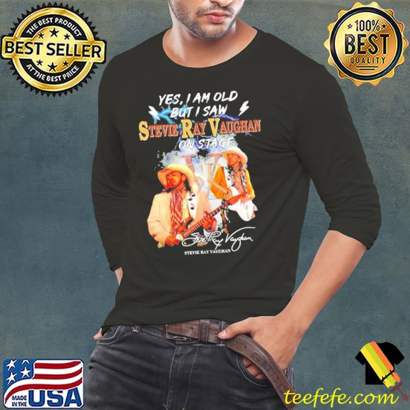 Yes I Am Old But I Saw Stevie Ray Vaughan On Stage Signatures Shirt Long Sleeve Tee Yes I Am Old But I Saw Stevie Ray Vaughan On Stage Signatures Shirt Long Sleeve Tee