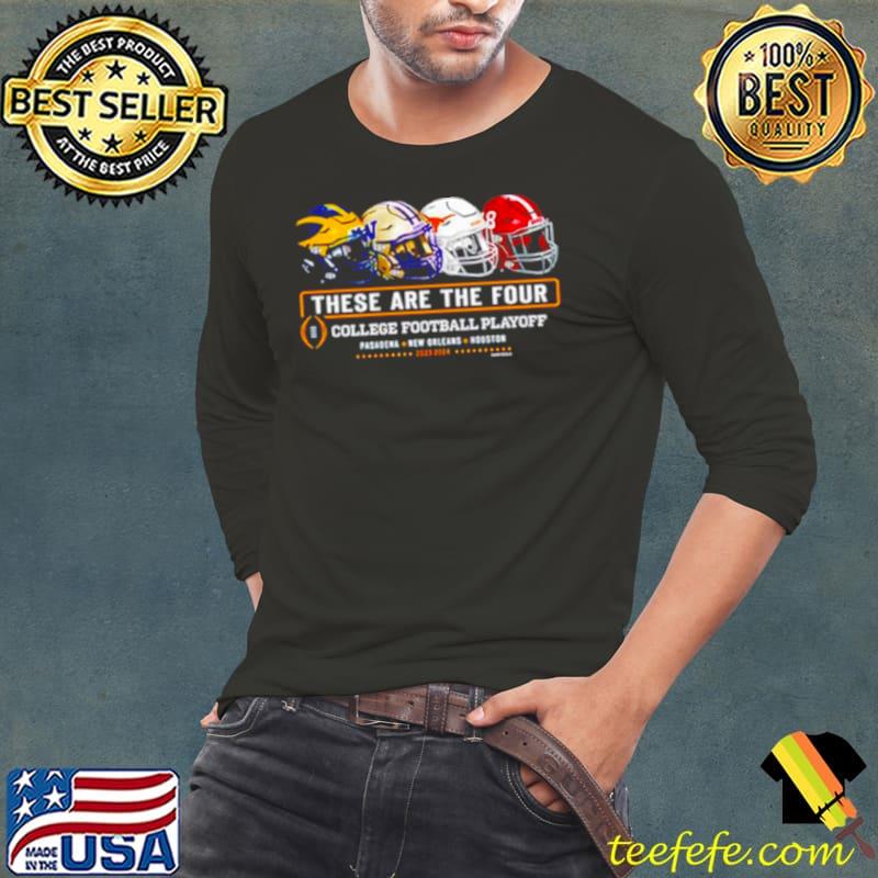 2023 2024 these are the four College football playoff s Long Sleeve Tee 2023 2024 these are the four College football playoff s Long Sleeve Tee