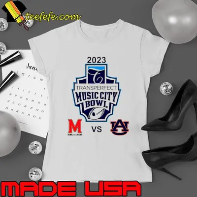 2023 Transperfect Music City Bowl Auburn vs Maryland Shirt