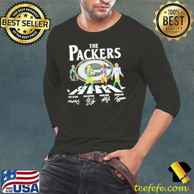 Abbey Road The Packers Matt Lafleur Sean Clifford Aaron Rodgers And Jordan Love Signatures Shirt