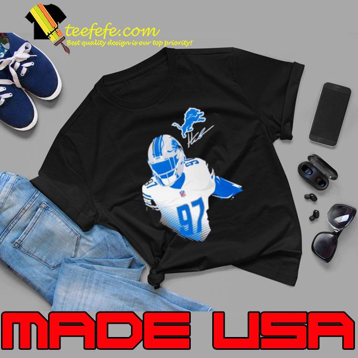 Aidan Hutchinson Detroit Lions Player Graphic Shirt Unisex Aidan Hutchinson Detroit Lions Player Graphic Shirt Unisex