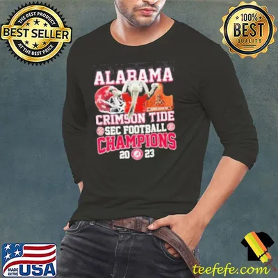 Alabama Crimson Tide Big Al Mascot 2023 SEC Football Champions Shirt