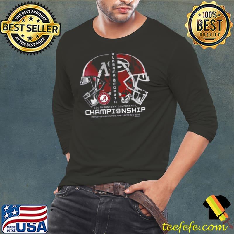 Alabama Crimson Tide Vs Georgia Bulldogs 2023 Southeastern Conference Championship Shirt Long Sleeve Tee Alabama Crimson Tide Vs Georgia Bulldogs 2023 Southeastern Conference Championship Shirt Long Sleeve Tee