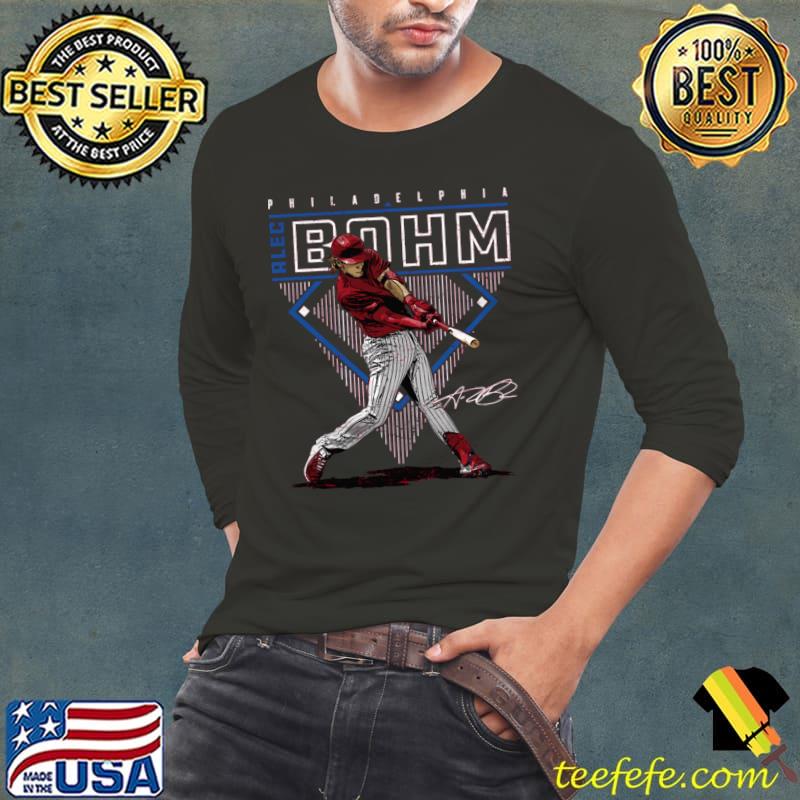 Alec Bohm Signature American professional baseball third baseman Philadelphia Diamond Name T-Shirt Long Sleeve Tee Alec Bohm Signature American professional baseball third baseman Philadelphia Diamond Name T-Shirt Long Sleeve Tee