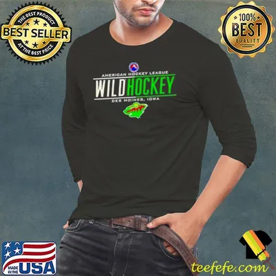 American Hockey League Wild Hockey Des Moines Iowa Minnesota Wild Logo shirt