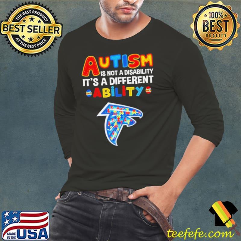 Atlanta Falcons Autism Is Not A Disability It’s A Different Ability Shirt