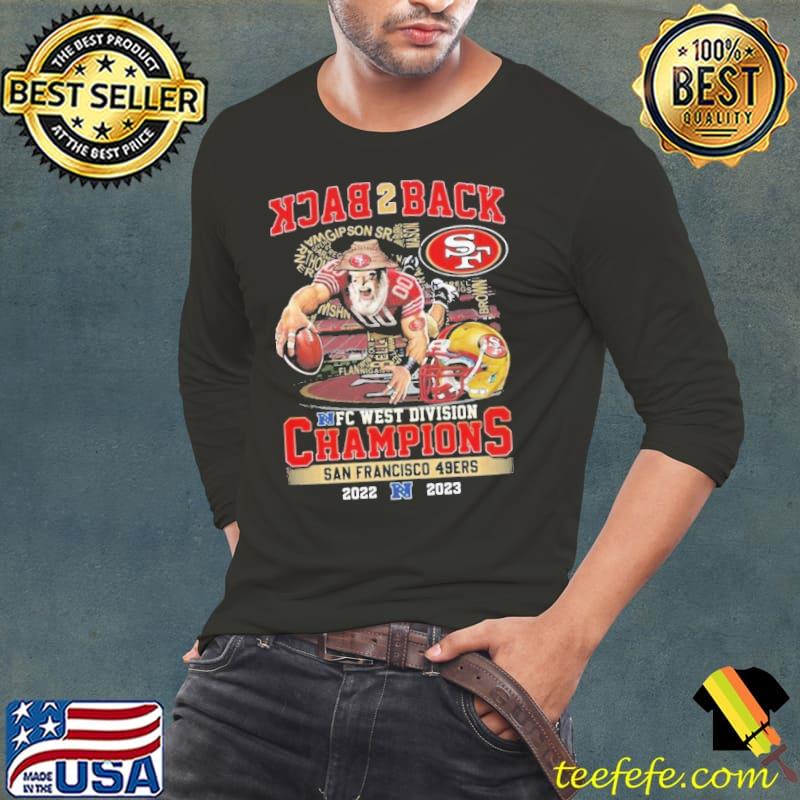 Back 2 Back NFC NFC West Division Champions San Francisco 49ers 2022 – 2023 Shirt Long Sleeve Tee Back 2 Back NFC NFC West Division Champions San Francisco 49ers 2022 – 2023 Shirt Long Sleeve Tee