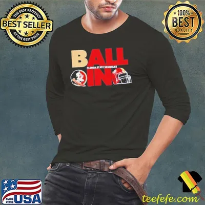 Ball in Florida State Seminoles logo helmet shirt