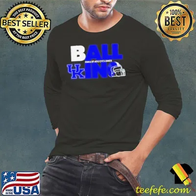 Ball in Kentucky Wildcats logo helmet shirt