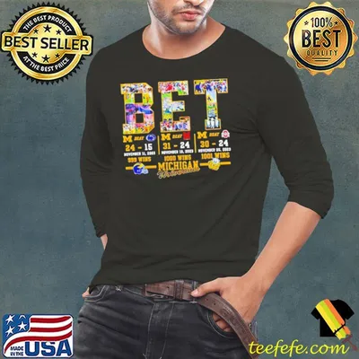 BET 999 1000 1001 Wins Michigan Wolverines Shirt