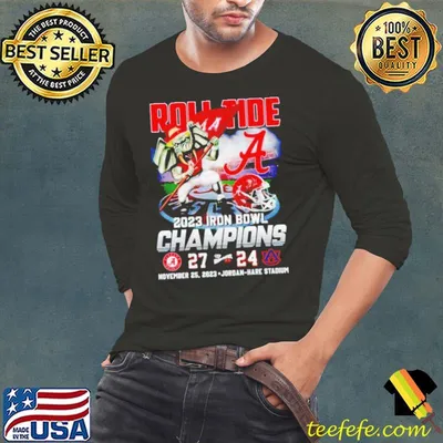 Big AI Roll Tide 2023 Iron Bowl Champions Alabama Crimson Tide 27-24 Auburn Shirt