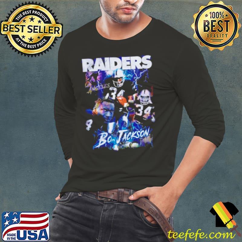Bo Jackson Los Angeles Raiders Lightning vintage shirt Bo Jackson Los Angeles Raiders Lightning vintage shirt