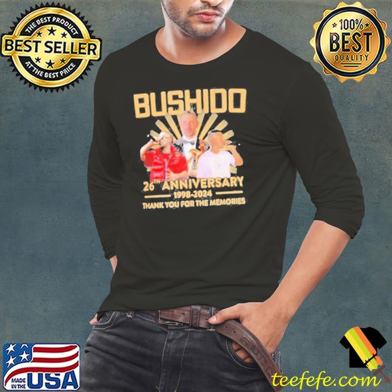 Bushido 26th Anniversary 1998 – 2024 Thank You For The Memories Shirt Bushido 26th Anniversary 1998 – 2024 Thank You For The Memories Shirt