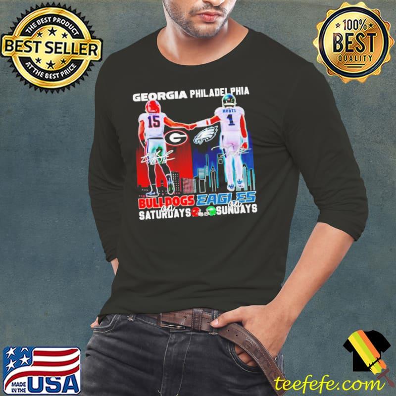 Carson Beck Georgia Bulldogs On Saturdays Jalen Hurts Philadelphia Eagles On Sundays Shirt