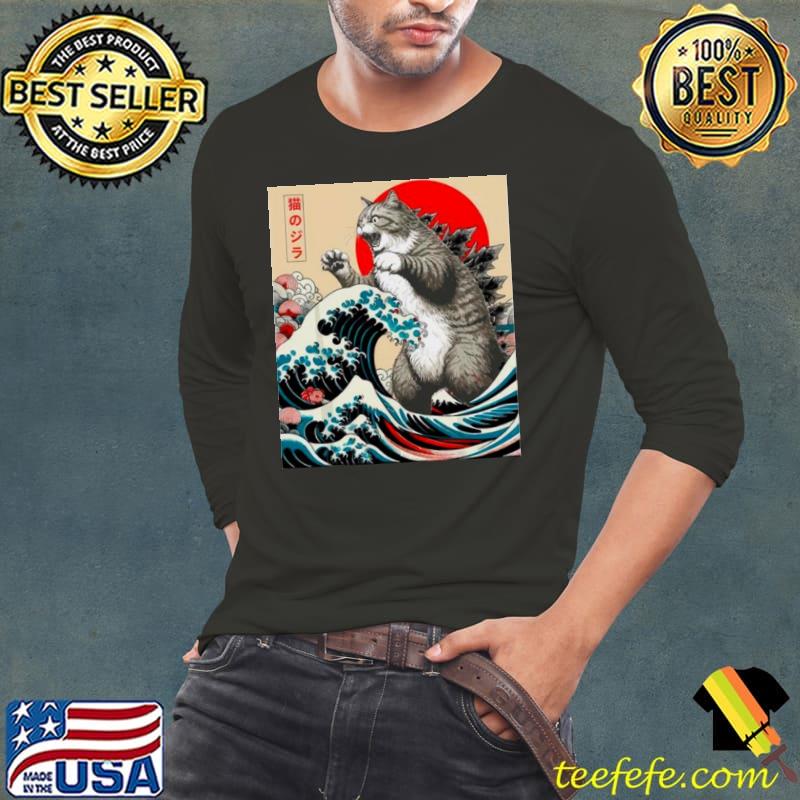 Catzilla Cat Japanese Art Cat Shirt Catzilla Cat Japanese Art Cat Shirt