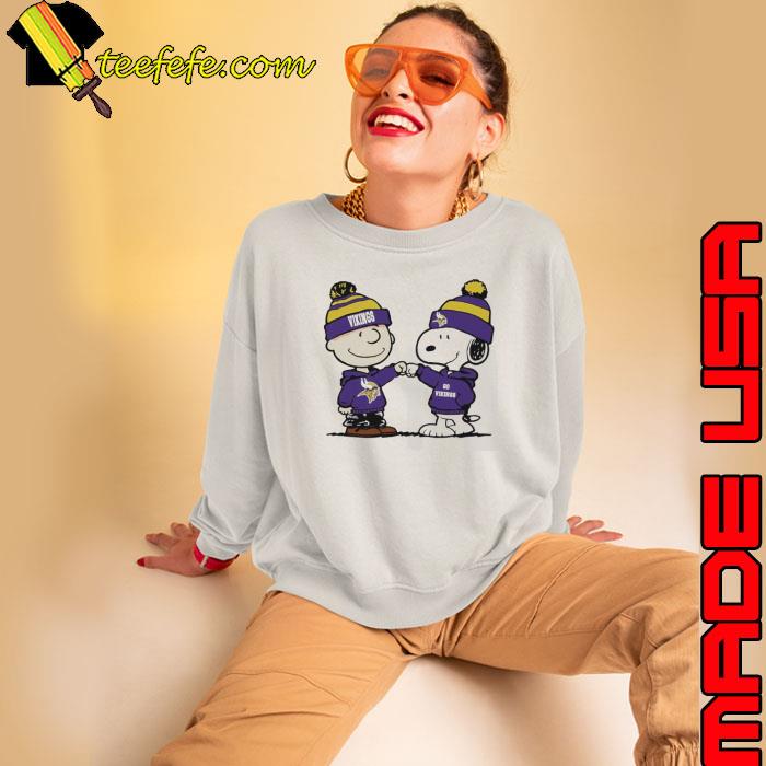 Charlie Brown And Snoopy NFL Minnesota Vikings Football Go Vikings Cartoon Shirt Charlie Brown And Snoopy NFL Minnesota Vikings Football Go Vikings Cartoon Shirt
