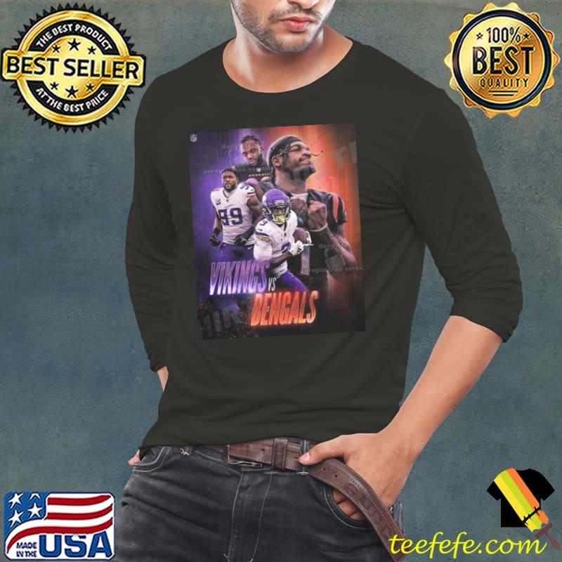 Coming Soon 2023 Minnesota Vikings Vs Cincinnati Bengals Shirt Long Sleeve Tee Coming Soon 2023 Minnesota Vikings Vs Cincinnati Bengals Shirt Long Sleeve Tee