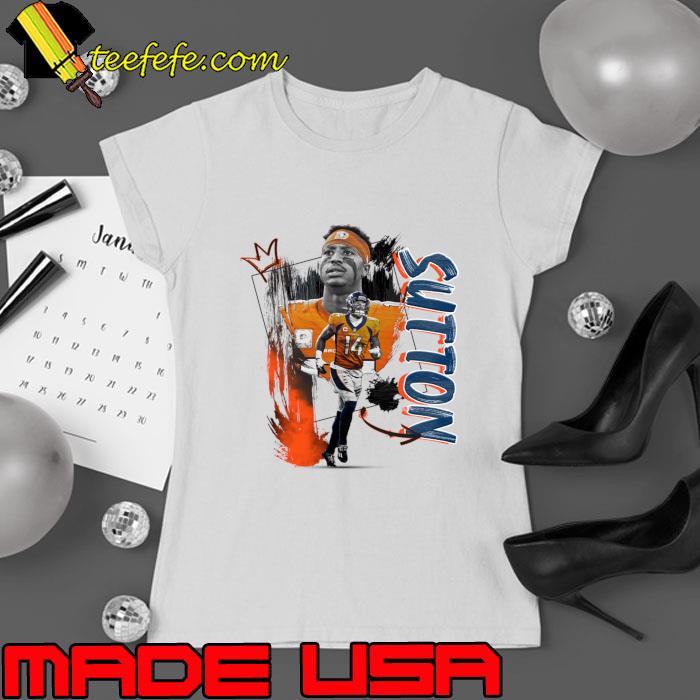 Courtland Sutton American football wide receiver for the Denver Broncos T-Shirt Ladies tee Courtland Sutton American football wide receiver for the Denver Broncos T-Shirt Ladies tee