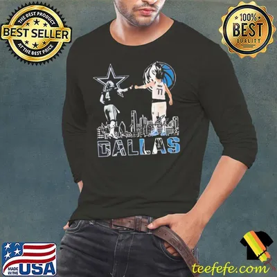 Dallas Cowboys 4 Prescott And Dallas Mavericks 77 Doncic Shirt