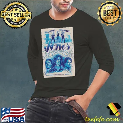 December 9 2023 jonas brothers concert barclays center brooklyn ny poster shirt