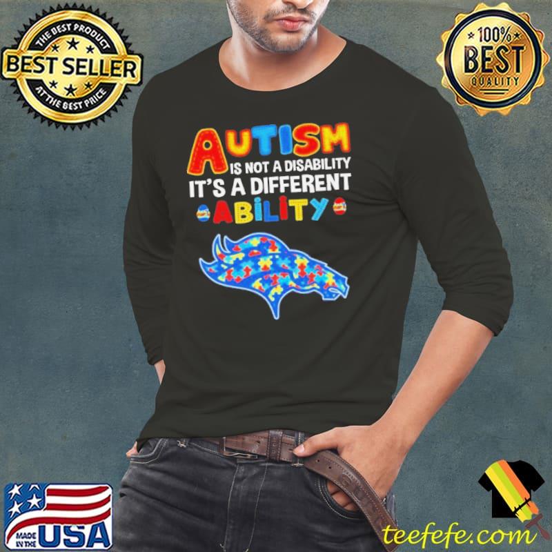 Denver Broncos Autism Is Not A Disability It’s A Different Ability Shirt