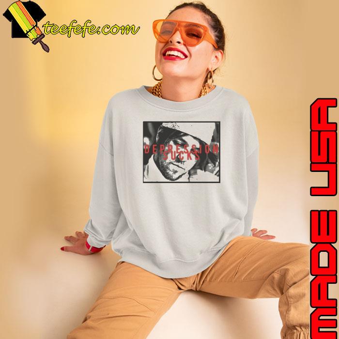 Depression Sucks Wallace s Sweatshirt Depression Sucks Wallace s Sweatshirt