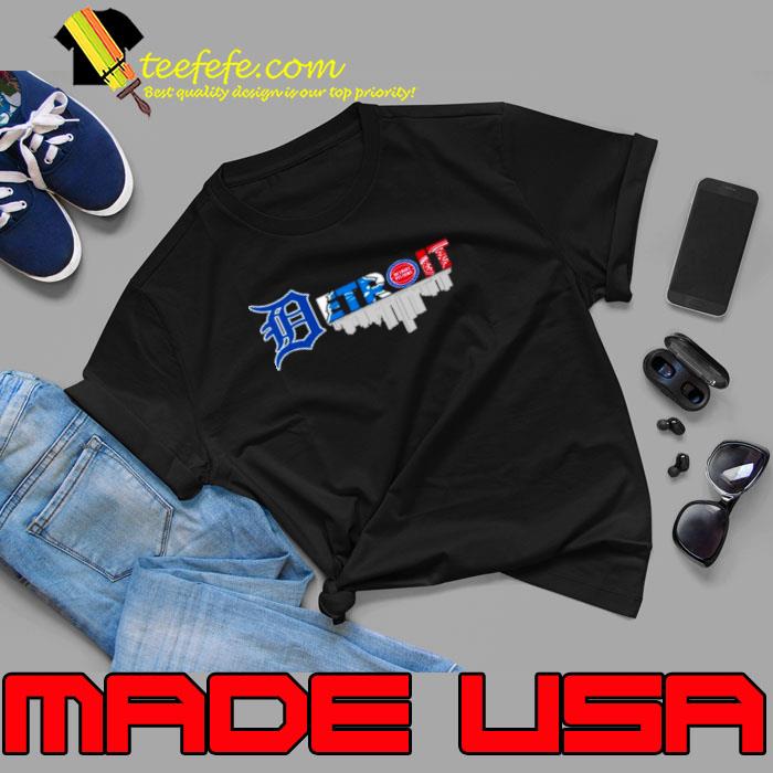 Detroit City Sports Detroit Tigers, Detroit Lions, Detroit Pistons and Detroit Red Wings Logo Shirt Unisex Detroit City Sports Detroit Tigers, Detroit Lions, Detroit Pistons and Detroit Red Wings Logo Shirt Unisex
