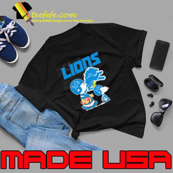 Detroit Lions Peanuts Snoopy Charlie Brown And Woodstock s Unisex Detroit Lions Peanuts Snoopy Charlie Brown And Woodstock s Unisex