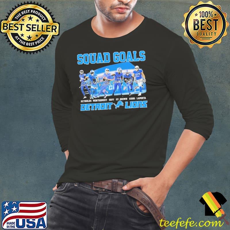 Detroit lions squad goals signatures s Long Sleeve Tee Detroit lions squad goals signatures s Long Sleeve Tee