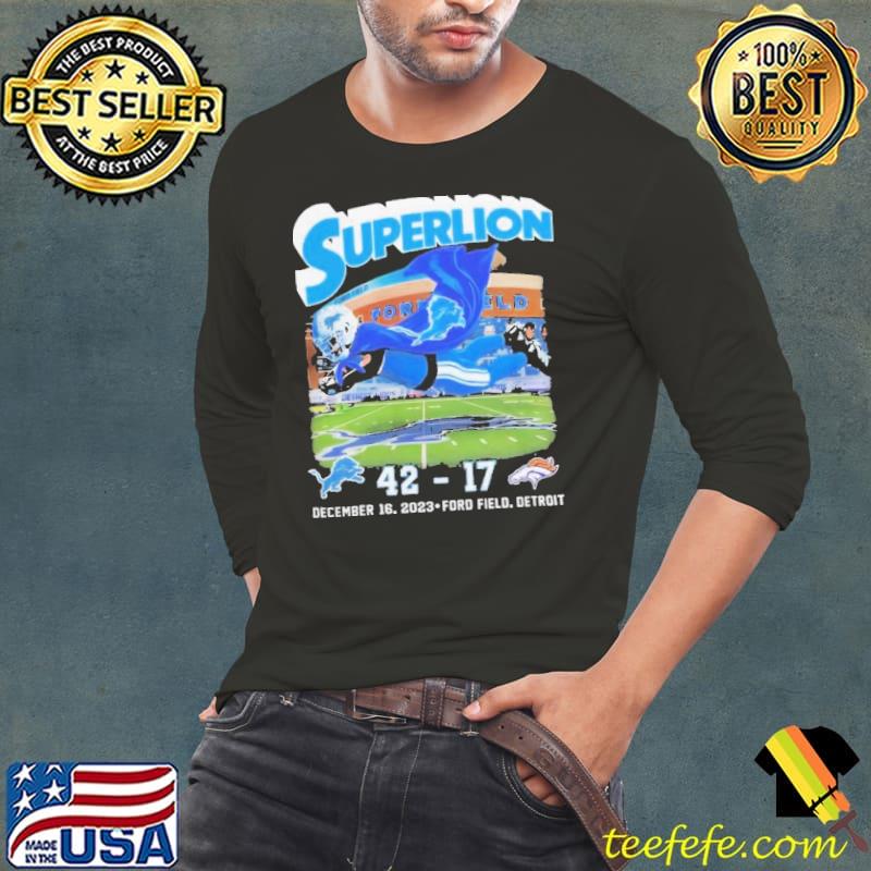 Detroit lions superlion 4217 denver broncos s Long Sleeve Tee Detroit lions superlion 4217 denver broncos s Long Sleeve Tee