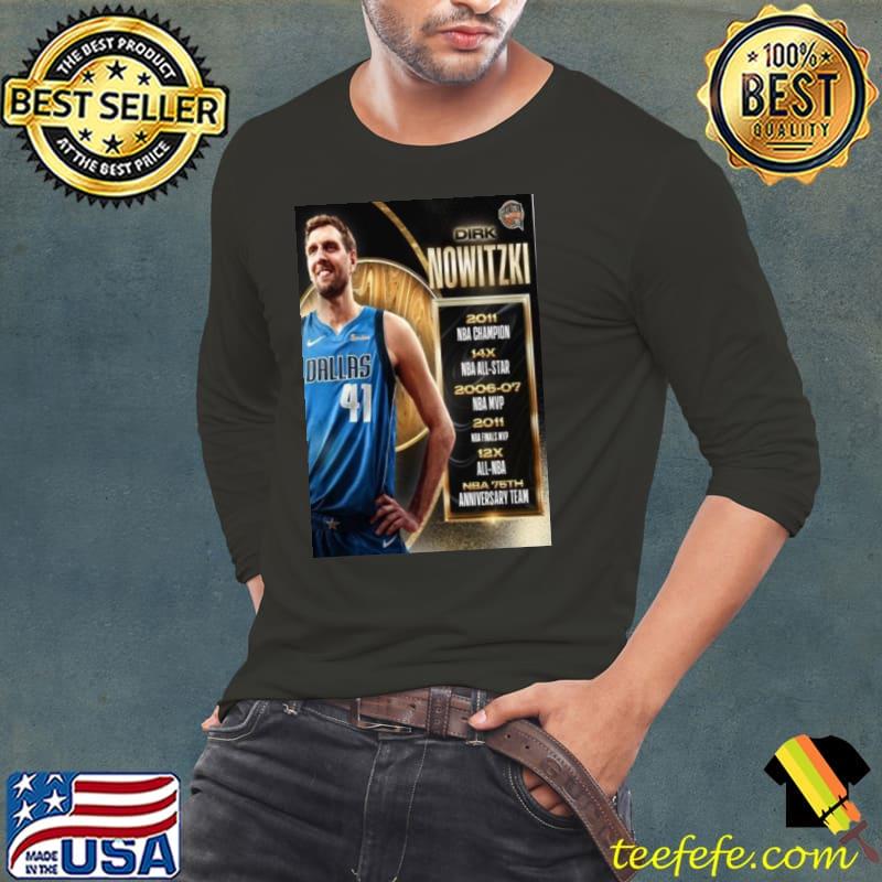 Dirk Nowitzki Basketball Hall Of Fame Resume Class Of 2023 shirt