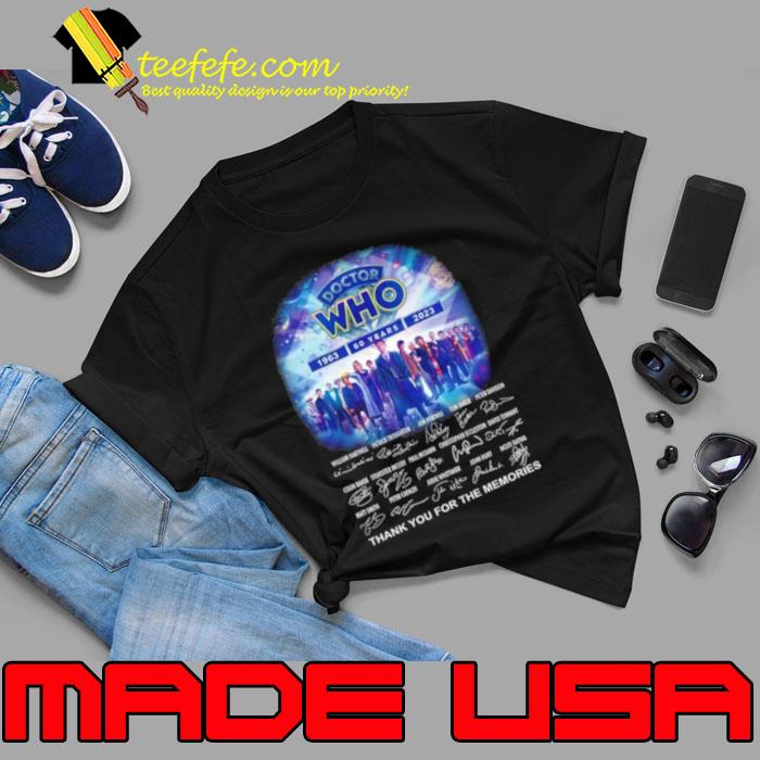 Doctor Who 60 Years 1963 2023 Thank You For The Memories Doctor Who Signatures Shirt Unisex Doctor Who 60 Years 1963 2023 Thank You For The Memories Doctor Who Signatures Shirt Unisex