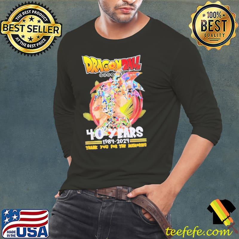 Dragon Ball 40 Years 1984 – 2024 Thank You For The Memories Shirt Long Sleeve Tee Dragon Ball 40 Years 1984 – 2024 Thank You For The Memories Shirt Long Sleeve Tee