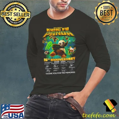 DreamWorks Kung Fu Panda 16th Anniversary 2008 – 2024 Thank You For The Memories Shirt