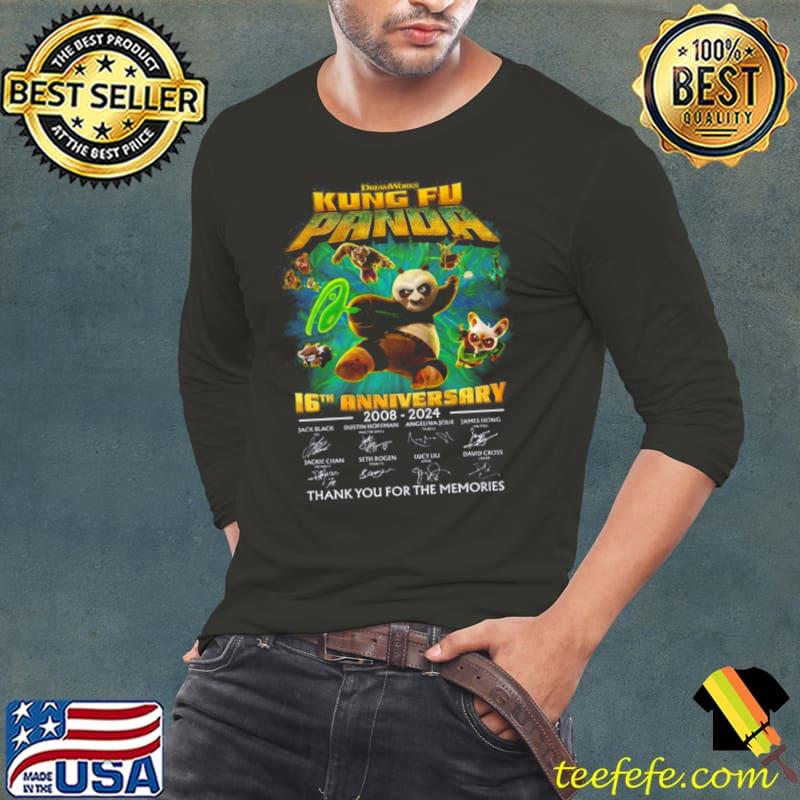 DreamWorks Kung Fu Panda 16th Anniversary 2008 2024 Thank You For The Memories Shirt