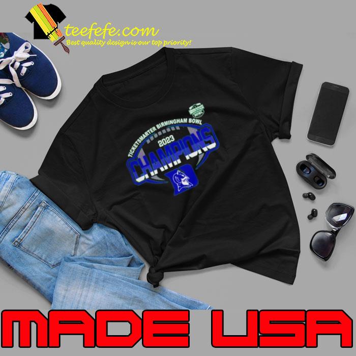 Duke Blue Devils 2023 Ticketsmarter Birmingham Bowl Champions Logo shirt