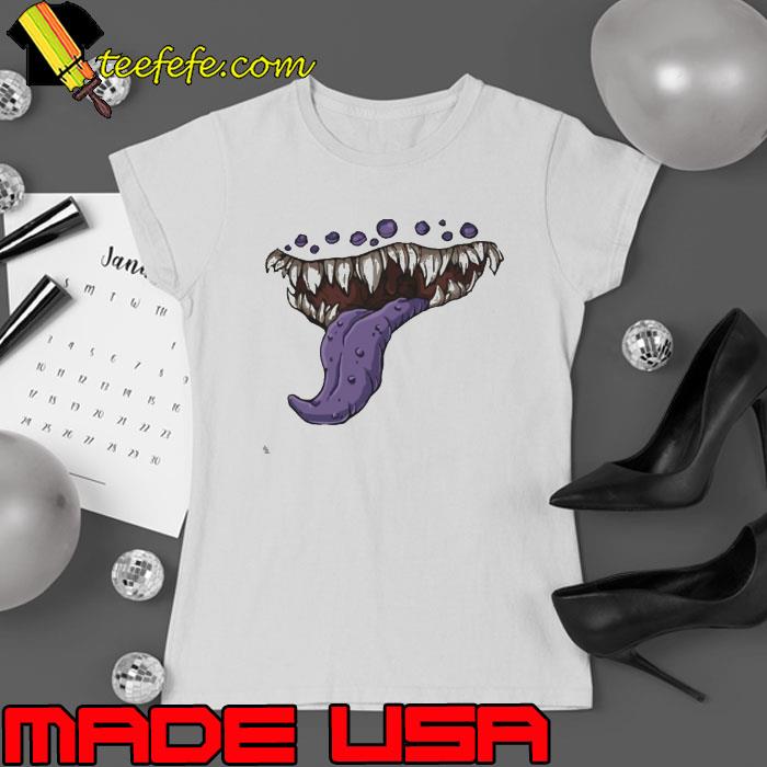 Dungeons And Dragons Mimic Mouth Print shirt