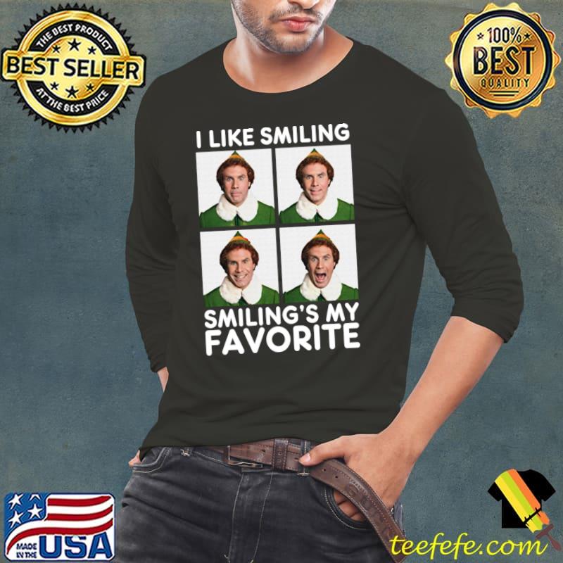 Elf Smiling Headshots T-Shirt Long Sleeve Tee Elf Smiling Headshots T-Shirt Long Sleeve Tee