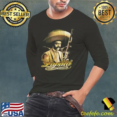 Emiliano Zapata Large Mexican revolutionary Mexican Revolution T-Shirt