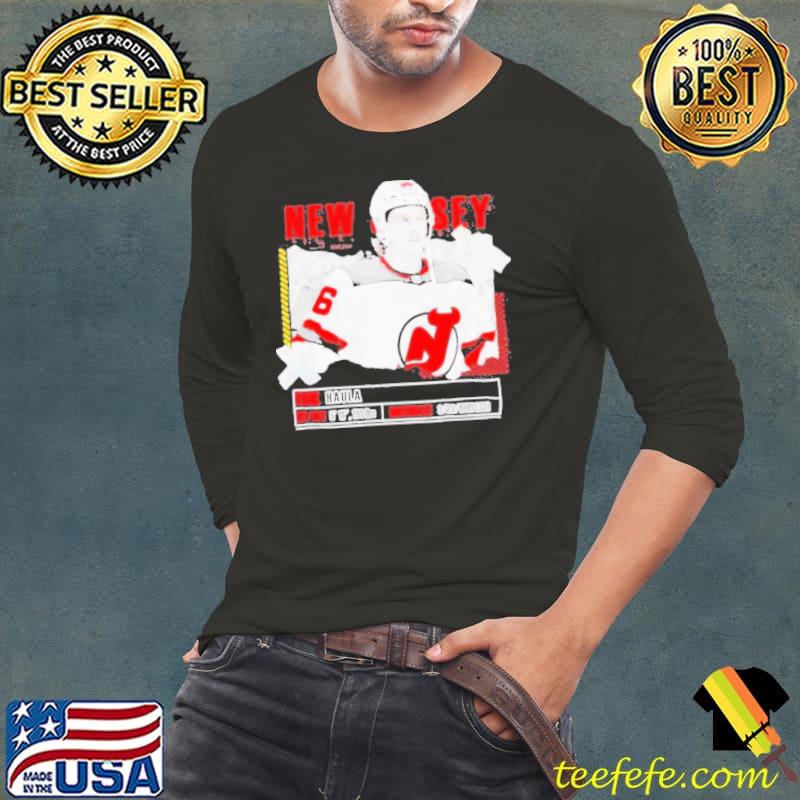 Erik Haula New Jersey Devils ice hockey player information paper s Long Sleeve Tee Erik Haula New Jersey Devils ice hockey player information paper s Long Sleeve Tee