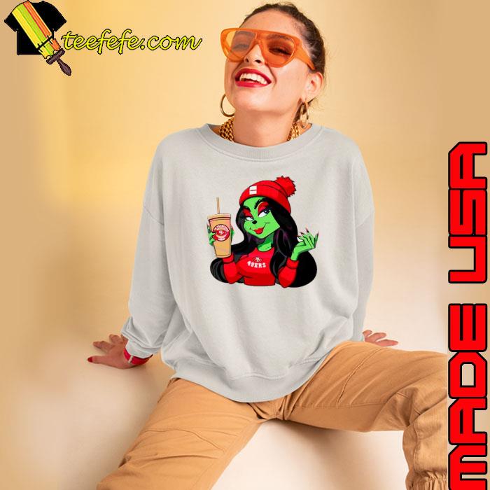 Female Grinch San Francisco 49ers football s Sweatshirt Female Grinch San Francisco 49ers football s Sweatshirt