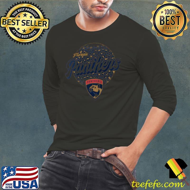 Florida Panthers NHL Personalized Leopard Print Logo Shirt Long Sleeve Tee Florida Panthers NHL Personalized Leopard Print Logo Shirt Long Sleeve Tee