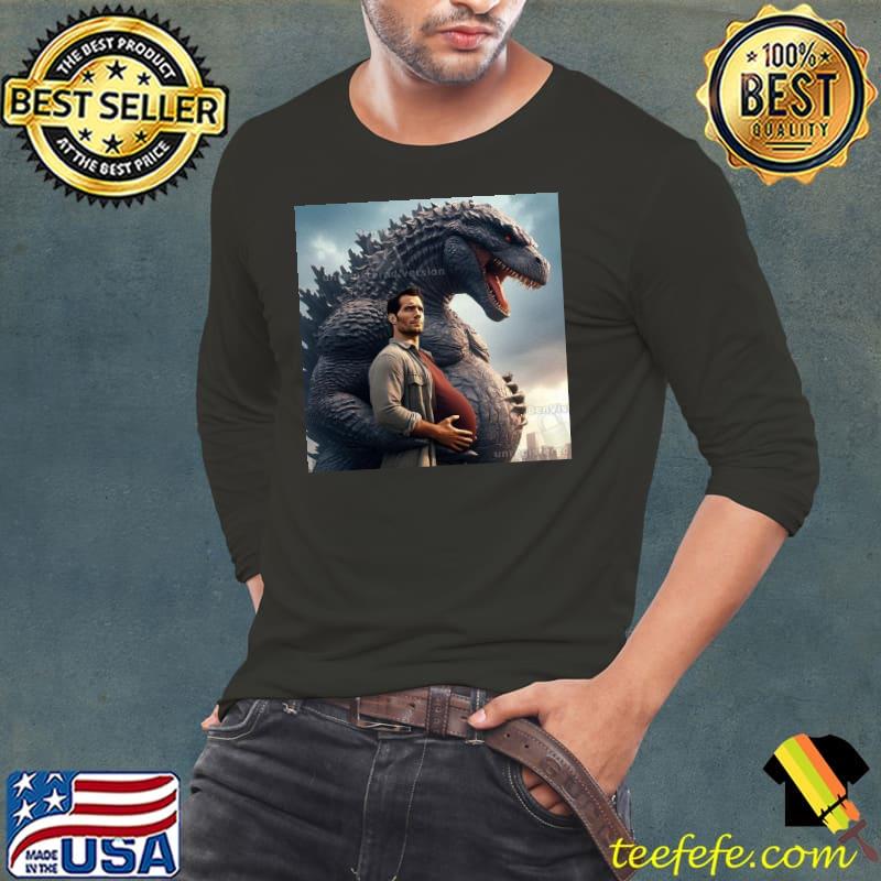 Funny Godzilla Makes Henry Cavil Pregnant Shirt Long Sleeve Tee Funny Godzilla Makes Henry Cavil Pregnant Shirt Long Sleeve Tee