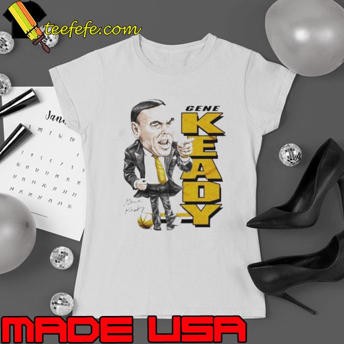 Gene Keady NCAA basketball coach caricature signature s Ladies tee Gene Keady NCAA basketball coach caricature signature s Ladies tee