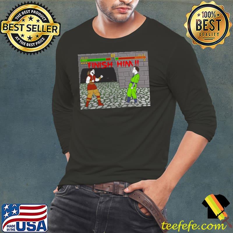 George Kittle vs Geno Smith match game finish him s Long Sleeve Tee George Kittle vs Geno Smith match game finish him s Long Sleeve Tee