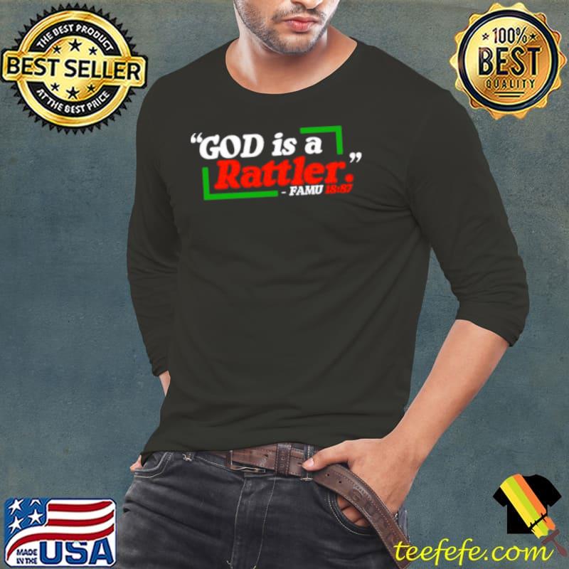 God is a rattler Famu 18 87 s Long Sleeve Tee God is a rattler Famu 18 87 s Long Sleeve Tee