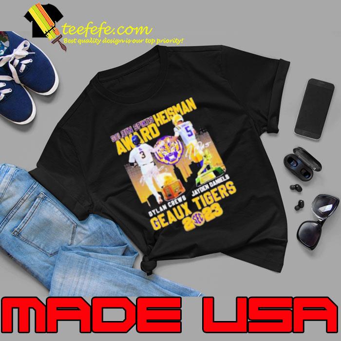 Golden Spikes Heisman Award Dylan Crews And Jayden Daniels 2023 Shirt Unisex Golden Spikes Heisman Award Dylan Crews And Jayden Daniels 2023 Shirt Unisex