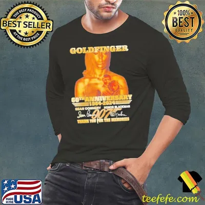 Goldfinger 60th Anniversary 1964 – 2024 Sean Connery And Honor Blackman Thank You For The Memories Shirt