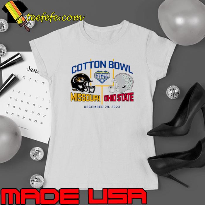 Goodyear Cotton Bowl 2023 Missouri Tigers vs Ohio State Buckeyes Dec 29 2023 ornament Shirt