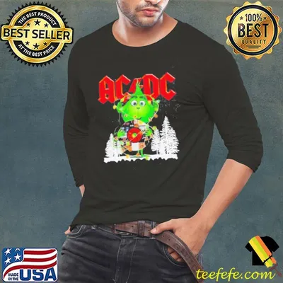 Grinch Acdc 2023 Merry Christmas Shirt